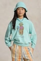 Polo Ralph Lauren bluza dziecięca bawełniana turkusowy 313A11823002