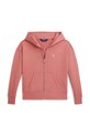 Polo Ralph Lauren bluza rozpinana z kapturem dziecięca bawełniana 313A11856001 różowy SS26