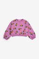 Bobo Choses bluza bawełniana dziecięca Tangerine 126AC044 fioletowy SS26