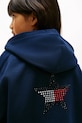 Tommy Hilfiger bluza z kapturem dziecięca z bawełną KG0KG09129.128.176.PPY2 granatowy
