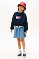Dziewczynka Tommy Hilfiger bluza z bawełną KG0KG09236.128.176.PPY2 granatowy