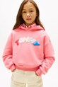 Tommy Hilfiger mikina s kapucňou detská s bavlnou ružová KG0KG09241.128.176.PPY2