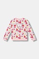 Guess bluza bawełniana dziecięca nadruk różowy K6GQ00.KA6R4.PPY2.M
