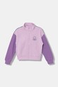 United Colors of Benetton bluza rozpinana dziecięca bawełniana fioletowy 3J68C505U.G.Stagionale