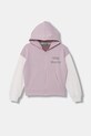 United Colors of Benetton bluza rozpinana z kapturem dziecięca bawełniana różowy 3J68C505X.G.Stagionale
