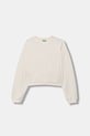 United Colors of Benetton pulover otroški bombažen bež 3NBMC10SD.G.Stagionale