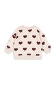 Konges Sløjd bluza dziecięca LOU SWEAT SHIRT OCS aplikacja beżowy KS104346.PreSpring