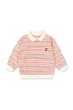 Konges Sløjd bluza bawełniana dziecięca SPOTTY LS POLO GOTS KS104433.PreSpring różowy SS26