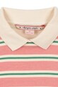 Konges Sløjd bluza bawełniana dziecięca SPOTTY LS POLO GOTS różowy KS104433.PreSpring