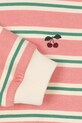 Konges Sløjd bluza bawełniana dziecięca SPOTTY LS POLO GOTS KS104433.PreSpring różowy