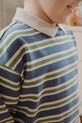 Konges Sløjd bluza bawełniana dziecięca SPOTTY LS POLO GOTS KS104433.PreSpring granatowy