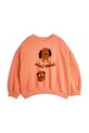 Mini Rodini bluza bawełniana dziecięca Doggies 26120125 pomarańczowy SS26