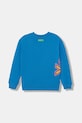 United Colors of Benetton bluza bawełniana dziecięca 33NVC10QW.G.Seasonal niebieski SS26