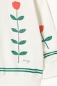 Tinycottons bluza bawełniana dziecięca RED ROSES GRAPHIC SWEATSHIRT biały SS26.168