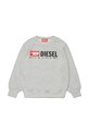 Παιδική μπλούζα από βαμβάκι Diesel SDROPS OVER SWEAT-SHIRT στάμπα γκρί J02483.KYAZ3