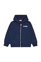 Diesel bluza z bawełną dziecięca SDROPSHOODZ OVER SWEAT-SHIRT z kapturem granatowy J02484.KYAZ3