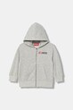 Diesel bluza z bawełną dziecięca SDROPSHOODZ OVER SWEAT-SHIRT z kapturem szary J02484.KYAZ3
