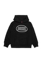 Diesel bluza z bawełną dziecięca SCIRCLEHOOD OVER SWEAT-SHIRT J02612.0GEAD czarny SS26