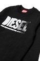 Chłopiec Diesel bluza z bawełną dziecięca SIDER OVER SWEAT-SHIRT J02619.0GEAD czarny