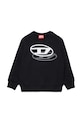 Diesel bluza z bawełną dziecięca SVALE OVER SWEAT-SHIRT pozostałe czarny J02627.KYAZ3