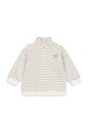 Παιδική μπλούζα Konges Sløjd LOU STRIPE HALF ZIP SWEAT OCS KS104941.PPY2 μπεζ SS26