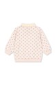 Κοριτσίστικα Παιδική βαμβακερή μπλούζα Konges Sløjd SPOTTY LS POLO GOTS KS105088.PPY2 λευκό