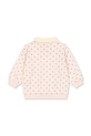 Κοριτσίστικα Παιδική βαμβακερή μπλούζα Konges Sløjd SPOTTY LS POLO GOTS KS105088.PPY2 λευκό