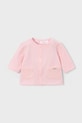 Dukserica za bebe Mayoral Newborn s elastinom roza 1485.1A.Newborn.PPY2