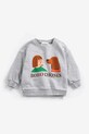 Bobo Choses bluza bawełniana niemowlęca Friends in a Pickle 126AB030 szary SS26