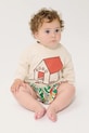 Bobo Choses felpa in cotone neonato/a Pickles is at Home bianco 126AB031