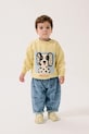 Bobo Choses felpa in cotone neonato/a Van Dog giallo 126AB033