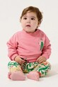 Bobo Choses bluza bawełniana niemowlęca Farm Adventure nadruk różowy 126AB041
