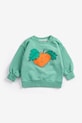 Bobo Choses felpa in cotone neonato/a Tangerine 126AB042 turchese SS26