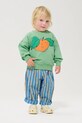 Bobo Choses bluza bawełniana niemowlęca Tangerine 126AB042 turkusowy