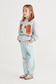 Bobo Choses bluza bawełniana dziecięca Friends in a Pickle 126AC038 szary