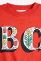 Chłopiec Bobo Choses bluza bawełniana dziecięca Spring Letters 126AC039 czerwony