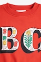 BIMBA Bobo Choses felpa in cotone bambino/a Spring Letters 126AC039 rosso