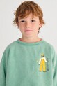 Bobo Choses bluza bawełniana dziecięca Farm Adventure 126AC043 turkusowy