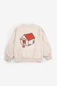 Bobo Choses bluza bawełniana dziecięca Pickles is at Home nadruk beżowy 126AC048