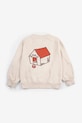 Bobo Choses felpa in cotone bambino/a Pickles is at Home senza beige 126AC048