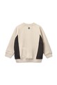 Liewood bluza bawełniana dziecięca Aude Placement Sweatshirt LW20358.PPY2 beżowy SS26