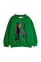 Mini Rodini bluza bawełniana dziecięca Panther nadruk zielony 11000335