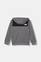 The North Face μπλούζα με κουκούλα και κουμπιά παιδική TEEN REAXION FZ HOODIE NF0A8EB60UZ1 γκρί SS26