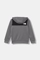 The North Face μπλούζα με κουκούλα και κουμπιά παιδική TEEN REAXION FZ HOODIE NF0A8EB60UZ1 γκρί SS26