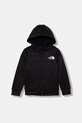The North Face detská mikina na zips s kapucňou TEEN REAXION FZ HOODIE čierna NF0A8EB6JK31
