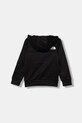 The North Face detská mikina na zips s kapucňou TEEN REAXION FZ HOODIE NF0A8EB6JK31 čierna SS26