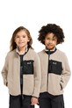 Jack Wolfskin кофта, яка розстібається дитяча флісова LITE CURL FZ K бежевий A65885.104.152