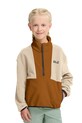 Jack Wolfskin hanorac din polar pentru copii COLORBLOCK TAUNUS HZ K A65935.104.152 maro SS26