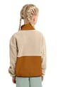 Jack Wolfskin fleece mikina dětská COLORBLOCK TAUNUS HZ K A65935.164.176 hnědá