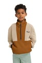 Jack Wolfskin hanorac din polar pentru copii COLORBLOCK TAUNUS HZ K A65935.164.176 maro SS26